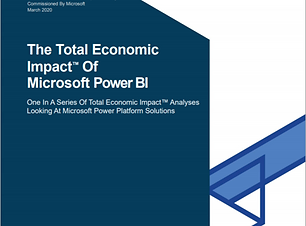 Forrester Report: The Total Economic Impact Of Microsoft Power BI