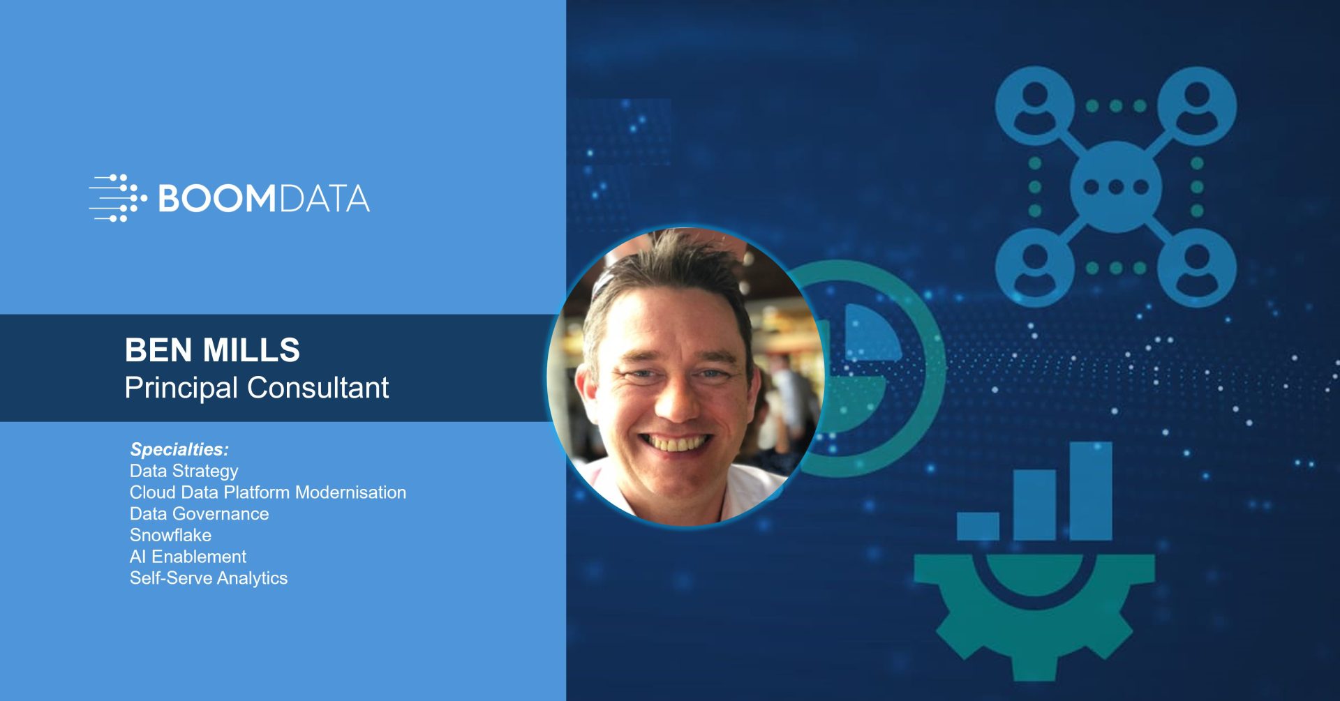 Ben Mills Principal Consultant, BoomData drives cloud data modernisation projects